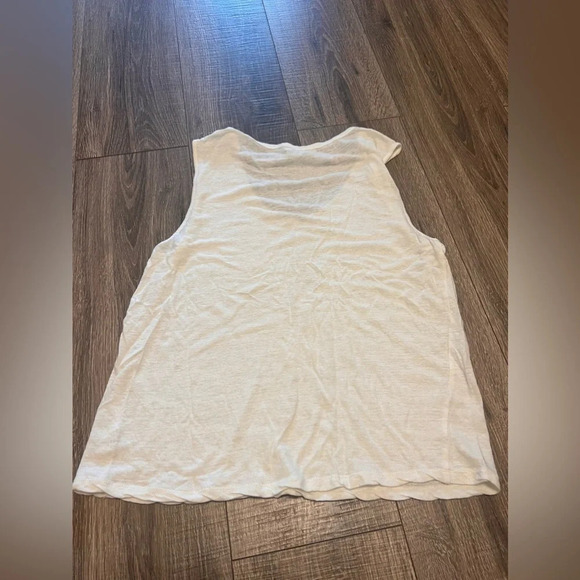 Honey Punch Women’s White Pom Pom Necklace Tank Top Size L - Picture 3 of 3